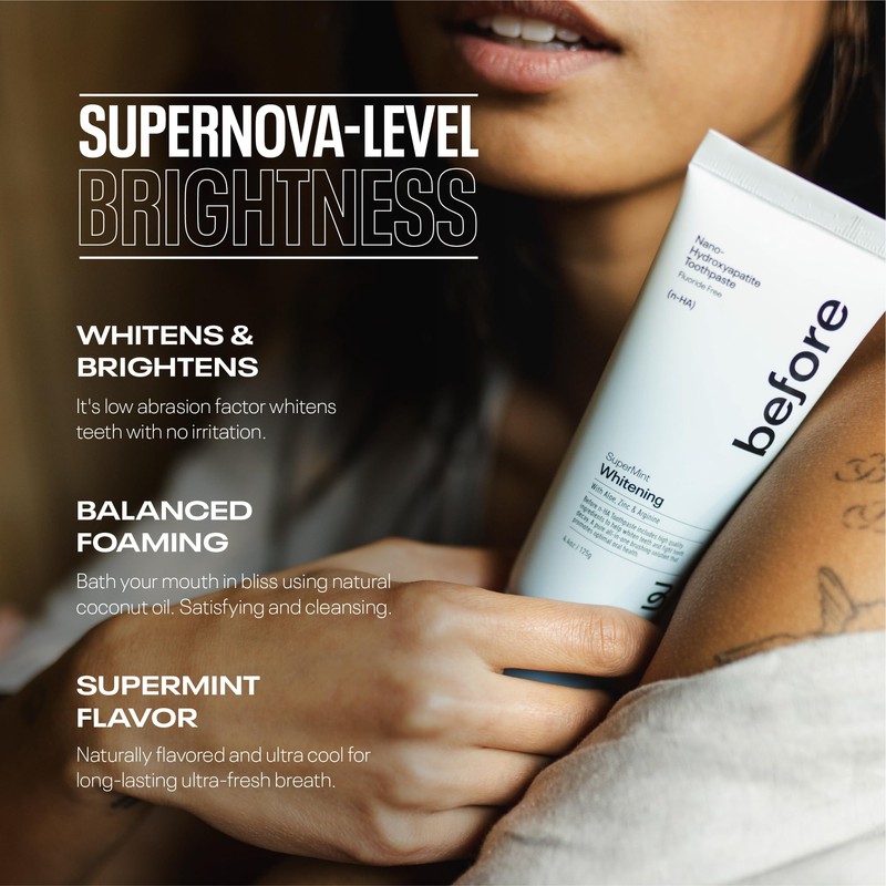 Before n-HA Whitening Toothpaste