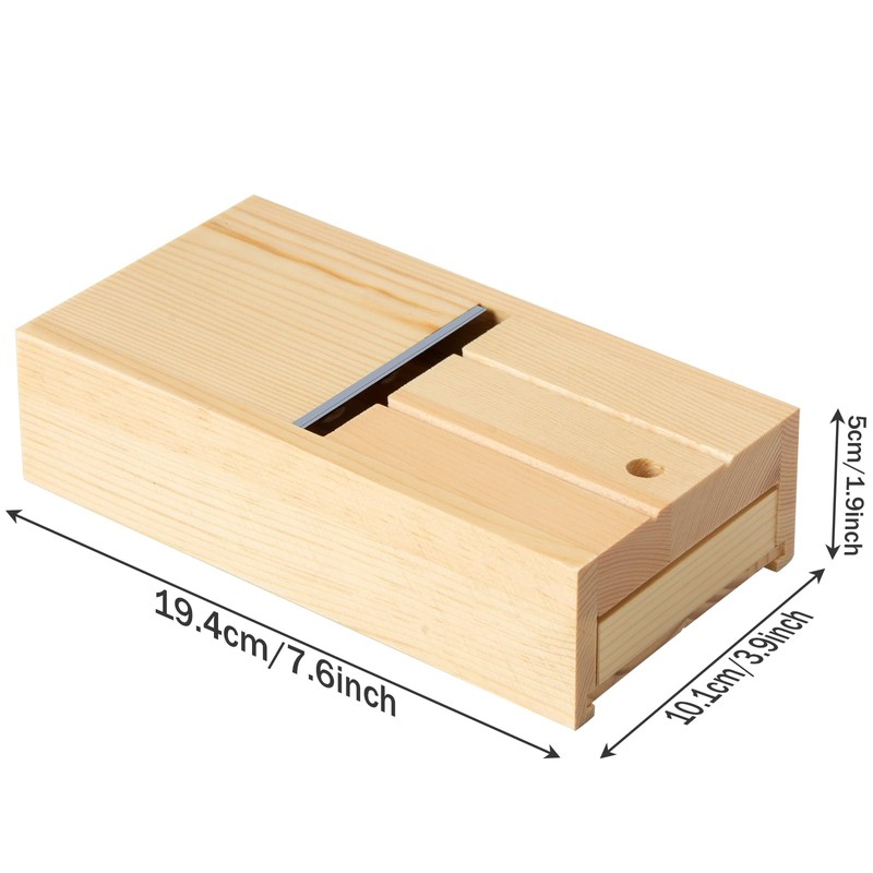 Wooden Soap Slicer, Soap Shaver with Sharp Blade for Handmade