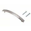 2 x DIMPLED D Shape Cupboard Drawer Handles 96MM Chromed