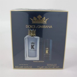Dolce & Gabbana K by Dolce & Gabbana 2 Pc Set: 3.3 oz EDT Spray & 2.6 oz Deodorant Stick NIB