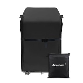 Aipwerer Weatherproof Grill Cover, 600D Oxford Grill Cover for Weber, Brinkmann, Enders, Char Broil, Grill Cover, Tear-Resistant, Waterproof, Winterproof, UV Protection (76 x 66 x 110 cm)