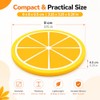 Round Silicone Coaster with an Orange-Themed Design (3.15 × 3.15