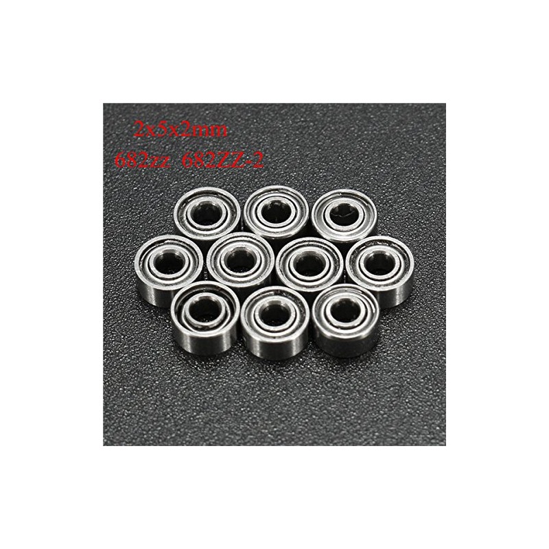 MASUNN Miniature Ball Bearings 2x5x2mm 682ZZ Pack of 10