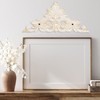 Sungmor Victorian Style Cast Iron Wall Plaque, Antique White Fleur