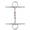 Full Cheek Snaffle Bit With Copper Peanut Stainless steel for