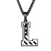 American Flag Initial Necklace for Men 𝑩𝒐𝒚𝒔, A-Z Letter Pendant