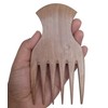 Plai Na Natural Wood Comb Afro Pick Handmade For Thick