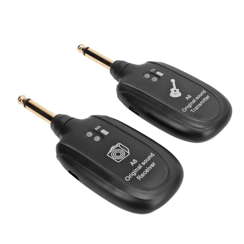 Wireless Guitar System 20Hz to 20KHz UHF Rechargeable Guitar Transmitter