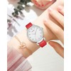 CIVO Ladies Watches for Women Red: Easy to Read Analog