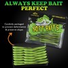 LUCKYFISHING Soft Plastic Baits Forked Tail Fishing Soft Bait for