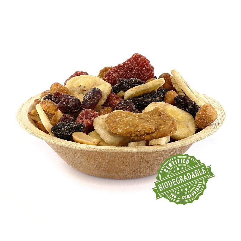 U'reca Organics Eco-Friendly Palm Leaf Bowls | 4" Round Bowl