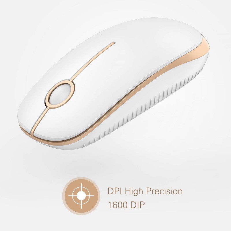 Vssoplor Wireless Mouse, 2.4G Slim Portable Computer Laptop Mouse with