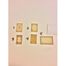 dollhouse miniature Rugs 1:144 Scale-You Choose-price Is For 1 Rug