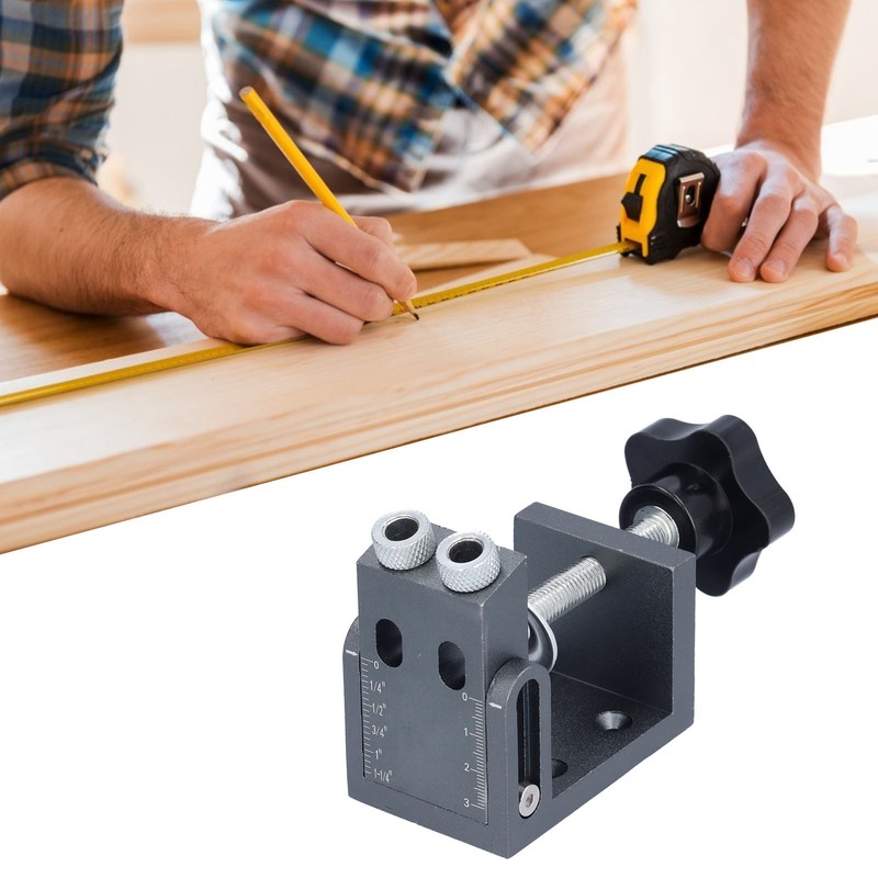 Inclined Hole Locator Positioner 15 Degree Adjustable Aluminum Alloy Woodworking