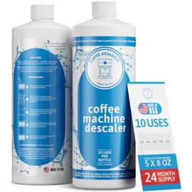 Descaling Solution (10 Uses) Delonghi Keurig Nespresso Coffee Machine Cleaner Descaler Kit Coffee Machine Descaler Compatible with All Brands Breville Ninja