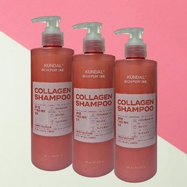 Kundal Collagen Damage Care Shampoo 400ml x 3 / 쿤달 콜라겐 데미지 케어 샴푸 400ml x 3개