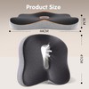 Cojín de Asiento ergonómico,Cojín de Silla,Cojín para la Espalda, Funda