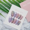 [Discount] Wangjinju Fogni Check Handmade Nail Tips - Coffin /