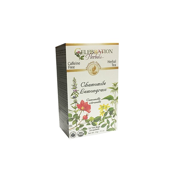Celebration Herbals Chamomile Lemongrass Tea (Organic) - 24 Tea Bags