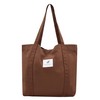 Women's Fabric Bags Tote Bag Plain Shoulder Bag Lightweight Large