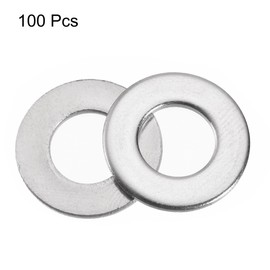 sourcing map 5/16" 316 Stainless Steel Flat Washer for Screw Bolt 100Pcs