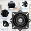 7inch Heavy-Duty Bar Stool Rotating Base Replacement, 360 ° Square