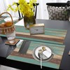 ArtSocket Farmhouse Table Runner and Placemats Set of 6, Blue