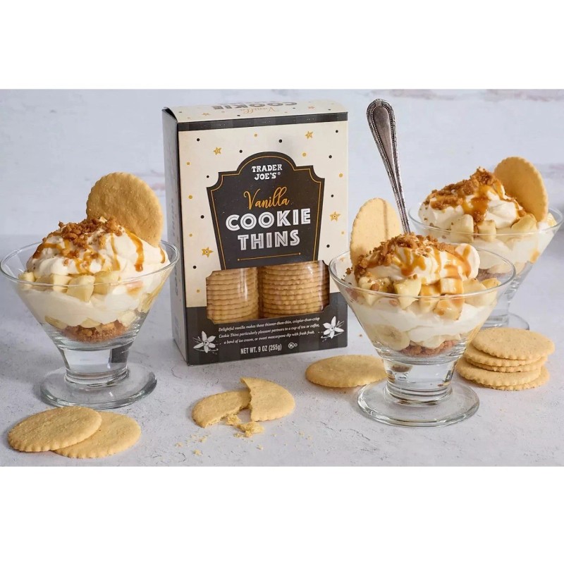 Trader Joe's 3 🤎 Boxes Trader Joe's Vanilla Cookie Thins