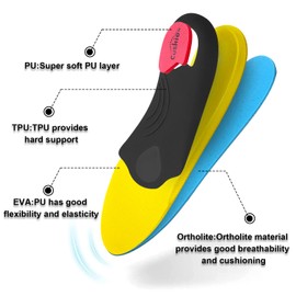 VALSOLE Orthotic Insole,Arch SupportFor Insole,Plantar FasciitisInsole,for OverPronation,Flat Feet,Metatarsalgia,Heel Pain, Insoles for Men and Women,Blue
