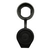 JCBIZ 6pcs 22m Black Door Lock Dust Cover Rubber Waterproof