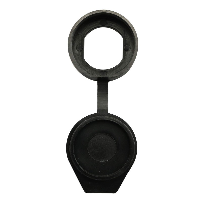 JCBIZ 6pcs 22m Black Door Lock Dust Cover Rubber Waterproof