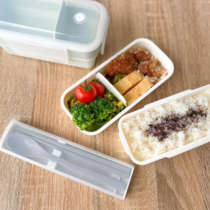 OSK Pale Color Pull Lid Combination White [CT-27] Dishwasher Safe