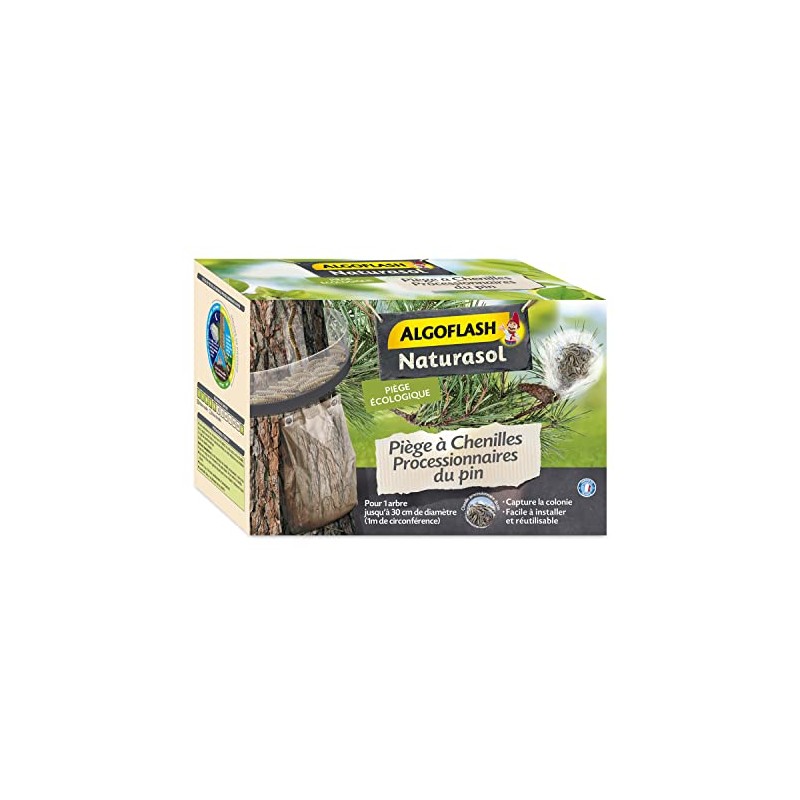 Barrier A Insects Algoflash Naturasol Caterpillar Trap Made of Pine