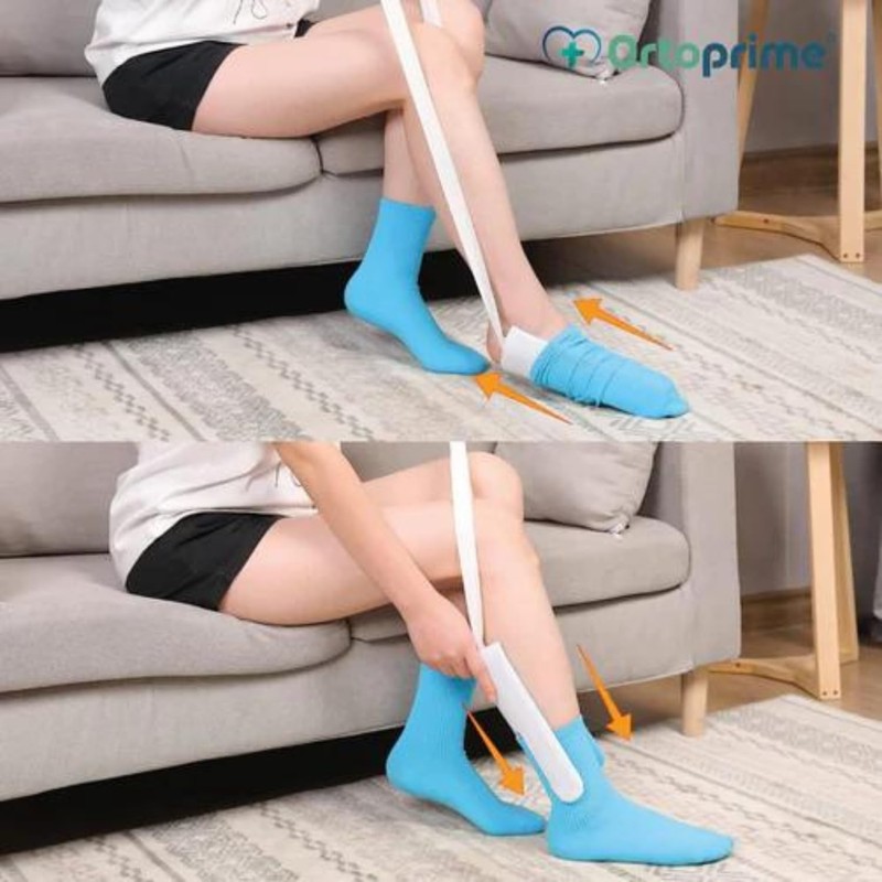 OrtoPrime Piece Dressing Aid for Socks Stocking Puller – Sock