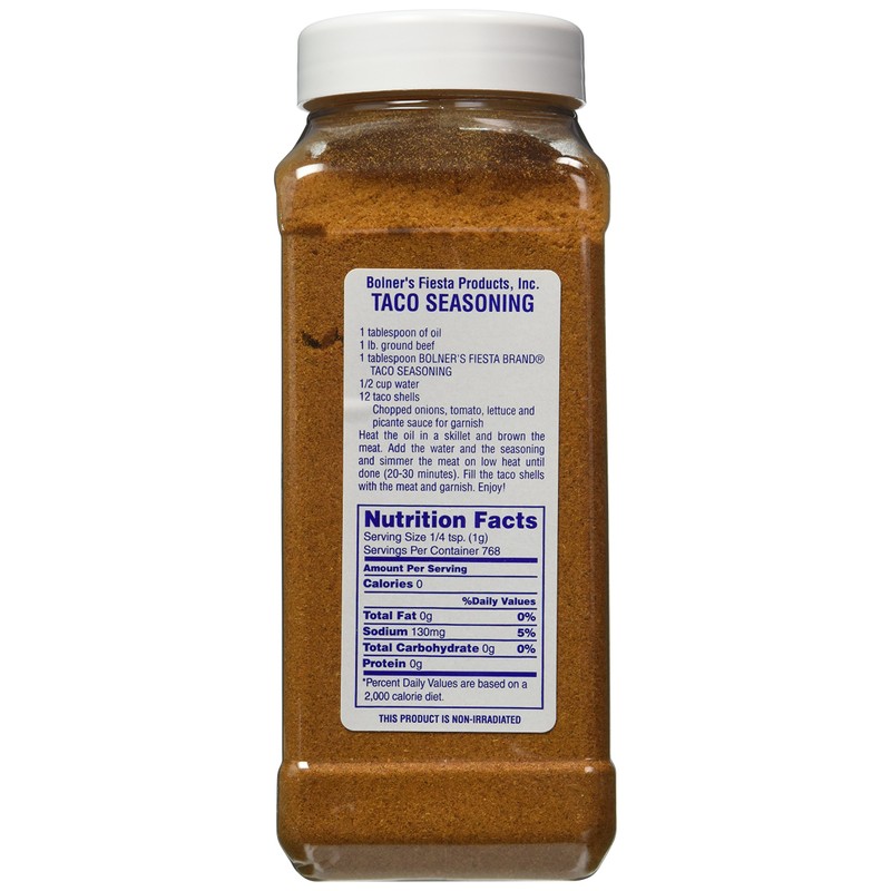 Bolner's Fiesta Extra Fancy Taco Seasoning, 22.5 Oz.