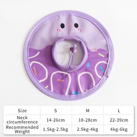 XFSRG Cat Collar Adjustable Soft and Comfortable Cat Collar Prevents Licking Wounds Cat Collar for Postoperative Recovery and Injury Protection (M)