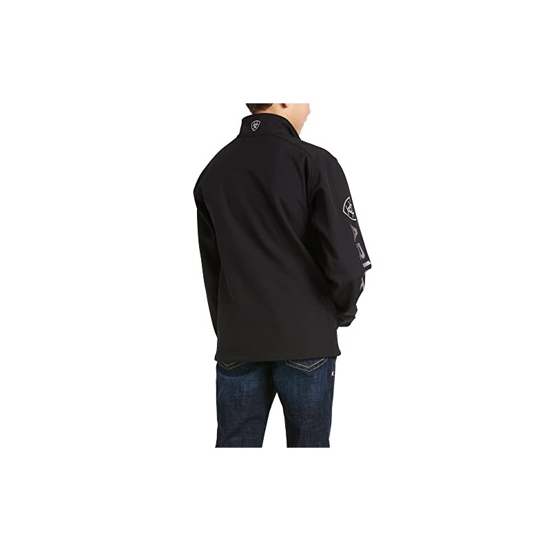 Ariat Boy's Logo 2.0 Softshell Jacket Black/Silver Large