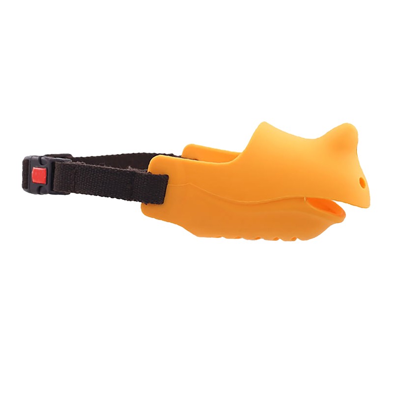 Dog Silicone Mouth Cover Bite and Bark Prevention Breathable Adjustable