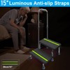 Aliseniors Step Stool with Handle, 400 lbs Adjustable 2 Steps