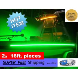 UN brand 32ft TOTAL ---- BLUE boat led light kit