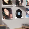 AITEE Vinyl Record Shelf Wall Mount: 6 Pack Acrylic White