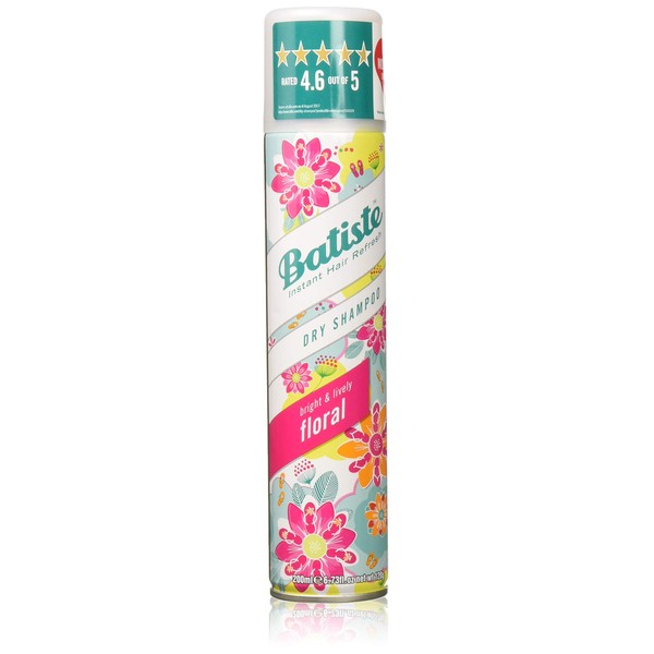Batiste Instant Hair Refresh Dry Shampoo Plus Spray, Bright and Lively Floral, 6.73 Fl oz (2 Pack)