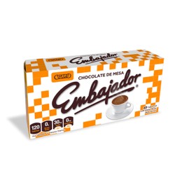 Chocolate de Mesa Embajador - Sweet baking Chocolate from Republica Dominicana - 4 Pack
