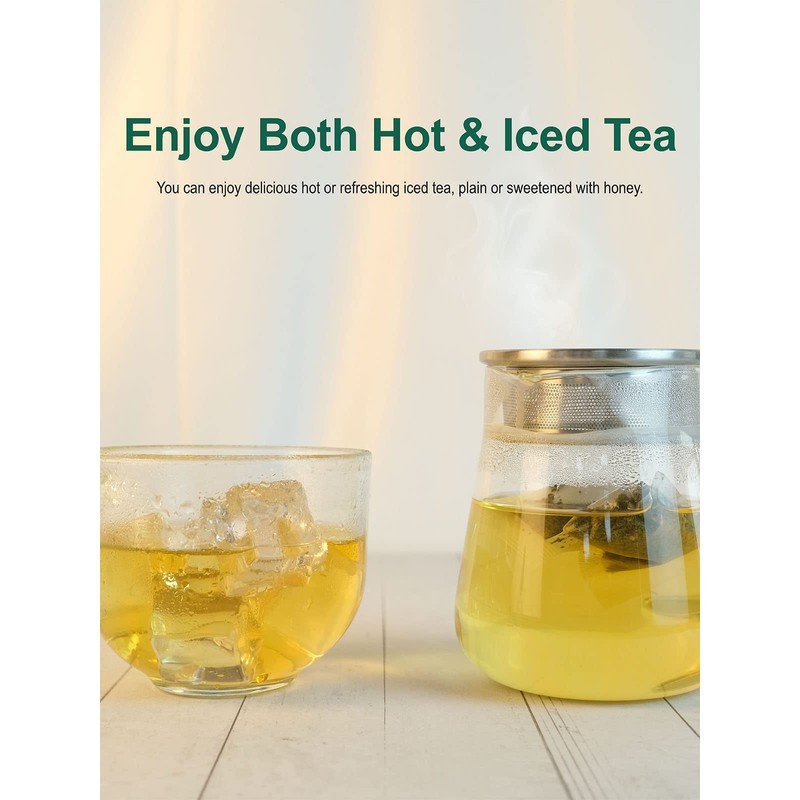 TeeLux Green Tea Bags, Natural Pure Green Tea, Super Antioxidant,
