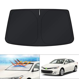 KUST Windshield Sun Shade for 2013-2018 Toyota Avalon Accessories Custom Fit Window Shield Cover Sun Visor Protector Foldable Sun Blocker UV Sunshade Keep Your Car Cooler