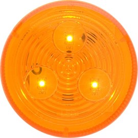 Optronics 2 1/2" Round Amber 3 Diode LED Marker Clearance Light MCL57AB