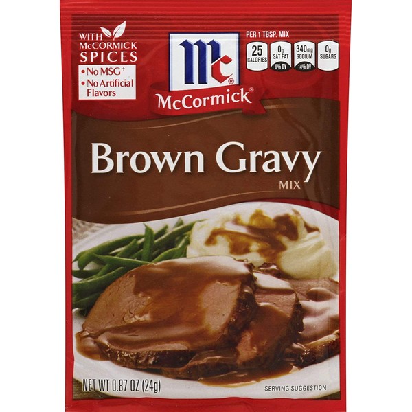 McCormick Brown Gravy Mix, 0.8700-ounces (Pack of24)