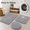 3-Piece Bathroom Rug Set for Floor Comfort – Soft Washable
