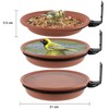 Grantop Set of 3 Bird Feeders and Bird Bath Set,