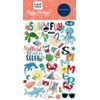 CBBE149066 Beach Party Puffy Stickers, White